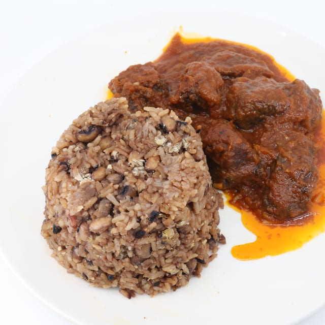 Waakye& Goat Large.