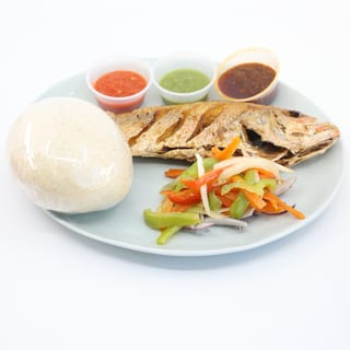 Red snapper With Banku